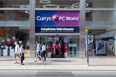 currys pc world carphone warehouse sign